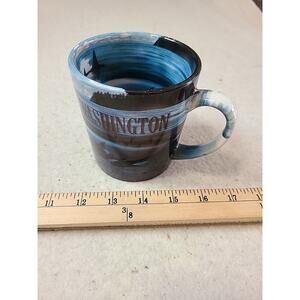 Washington State Coffee Mug A Pod of Orcas Inside and Outside 4"